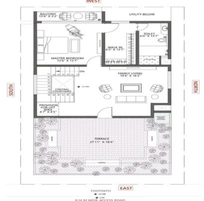 Purva Silver Sky 4 BHK floor plan