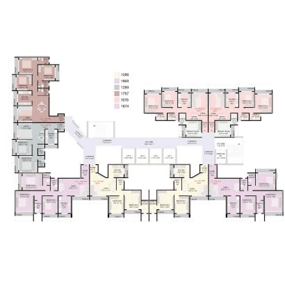 Purva Silver Sky 3 BHK floor plan